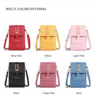 Bolso Bandolera De Cuero Sintético Moda Con Pantalla Táctil Y Pochete Exterior Para Mujer Estilo Inglés Vertical Con Slots Para Tarjetas - details 4