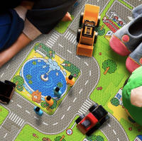 Alfombra Puzzle Ciudad, Colchoneta Juego. Losetas puzzle infantil circuito  Niños, Goma EVA, 9 piezas de 30x30x1cm - details 1