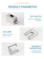 Lámpara De Iluminación Industrial LED Para Máquina De Costura Luz Magnética De Alta Brillo Para Trabajos En Mesa Y Perforadoras Con Enchufe EU/US - details 4