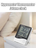 Termómetro Y Higrómetro Digital HTC-1 Con Alarma Y Calendario 5 Funciones Pantalla Grande Soporte De Escritorio Y Montaje En Pared Blanco - details 0