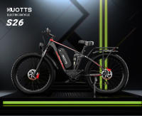 DUOTTS S26 Bicicleta Eléctrica 750W 2 Motores 50km/h Velocidad Máxima 264.0 pulgadas Neumáticos Inflables Tipo Fat 48V 20Ah Batería SAMSUNG 120km de Autonomía Shimano 7 Velocidades 150kg Carga Máxima App Inteligente - Negro - details 0