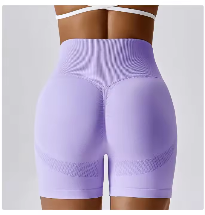 Shorts Deportivos Sin Costuras Para Mujer High Waist Push up Para Ciclismo Running Fitness Yoga Leggings De Gimnasio Ropa De Yoga - 1