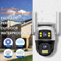 Cámara De Seguridad IP 8MP 4G Con Tarjeta SIM Doble Lente Doble Pantalla Wireless WiFi Vigilancia Exterior Detecta Humanos Protección PTZ Cámara IP - details 9