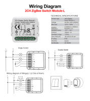 Interruptor Inteligente De Luz Girier Tuya ZigBee 3.0 Sin Cable Neutro Requiere Trabaja Con Alexa Google Home Soporte 2 Modos De Control - details 14