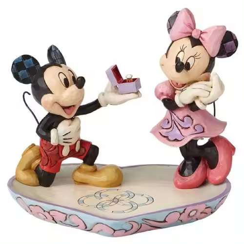 Figura enesco disney tradiciones mickey & minnie pedida de mano - 1