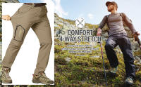 Pantalones Tácticos Para Hombre Resistentes Al Agua Y Secado Rápido anti-UV Para Senderismo Pesca Y Escalada Ropa Desmontable - details 2
