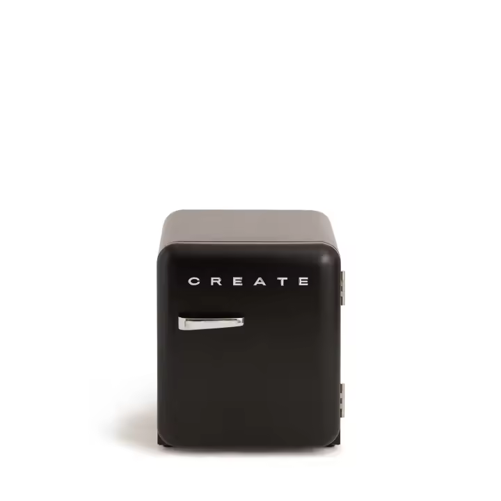 CREATE - RETRO FRIDGE 48L SILVER - Frigorífico, Estética Retro Vintage - 1