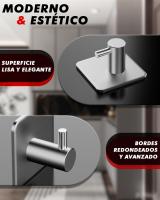 Ganchos de comparación adhesivos de Maple inoxidable, toallero, no requiere perforación, Súper autoadhesivos - details 3