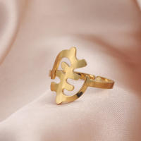 Anillo Abierto De Acero Inoxidable Con Mapa De Africa En Color Dorado Para Mujeres Y Niñas Joyería Étnica Cultural De Moda Regalo - details 12