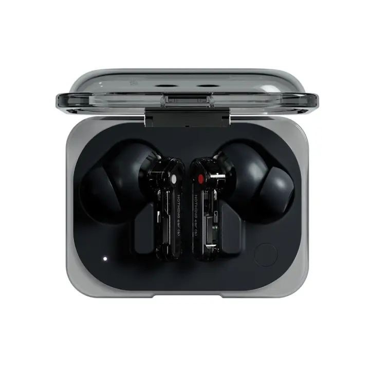 Auriculares - Nothing Ear (a)  Global Versión  Auriculares inalambricos，Cancelación de Ruido Activa, Algoritmo de Mejora de Graves y hasta 42,5 Horas de reproducción - 1
