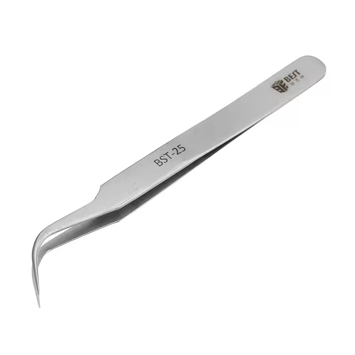 Pinzas de precisión premium antideslizantes BST-25 más pinzas curvas duras de alta tenacidad - 1