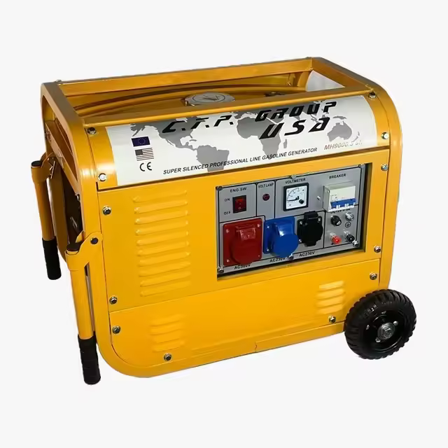 Generador a Gasolina Linea HD MH9000.5SH - Motor 4T , 210 cc , 9.5 CV, 3000W Potencia de punta - AVR y 4 salidas - 1
