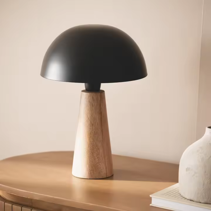 Ledkia Lámpara de Mesa Metal Kuttala Negro - 1
