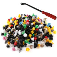Kit De Clavos Y Tornillos Para Coche 200pcs/50 Pcs Clip De Automóvil Fijador De Plásticos Para Parachoques Panel De Trimmer De Puerta Retenedor Accesorio De Auto - details 0