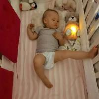 Oso De Peluche Suavizante Para Bebés Con Música Y Luz Compañero De Sueño Para Niños Material De Plush Relleno De PP Adecuado Para Todas Las Edades - details 4