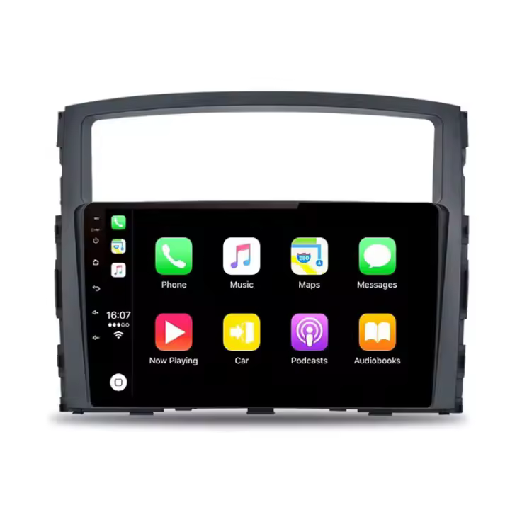 AWESAFE inalámbrico CarPlay Android Auto Radio para Mitsubishi Pajero 4 V80 V90 2006 2007 2008 2009 2010 2011 2012 2013 2014 coche reproductor multimedia GPS 2 din autoradio volante controles RDS Bluetooth - 1