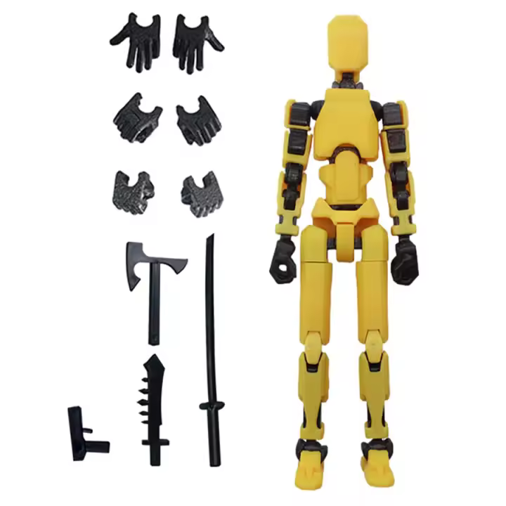 3PCS Muñecos De Suerte Robot Modelo Con Combinaciones De Estilo Decoración De Escritorio Regalo De Vacaciones Barato - 1
