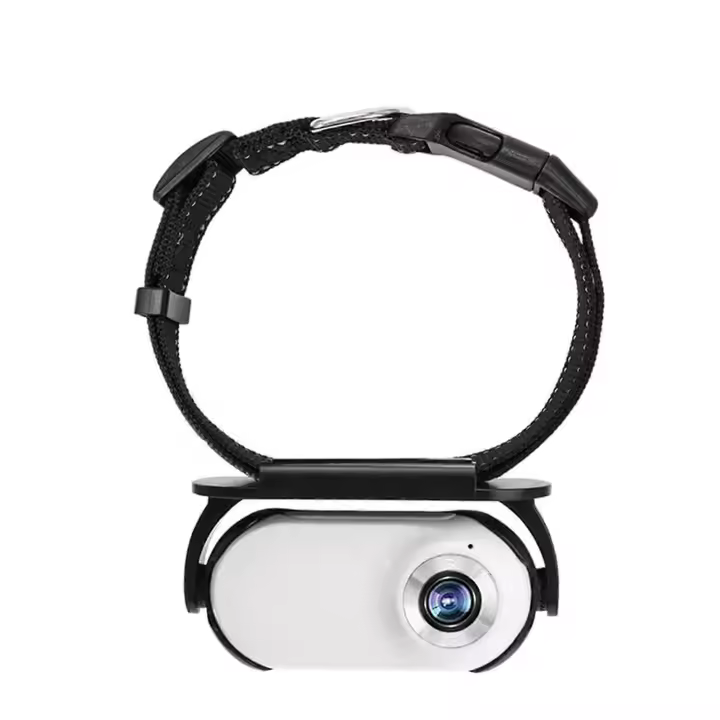 Collar de la Cámara del Gato 1080P Cámaras para mascotas Vida Impermeable Mini Cámara de acciones para registros de Video - 1