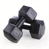 Juego De 2 Mancuernas Hexagonales Con Revestimiento De Vinilo, De 2,5 A 10 Kg, Para Culturismo Y Fitness, Para Hombres En El Gimnasio En Casa - details 0