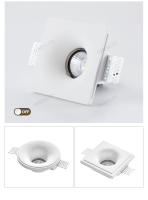 Lámpara De Tubo De Yeso Integrado GU10 LED Antirreflejo Sin Marco Para Iluminación De Techo Sala De Estar Dormitorio Pasillo - details 15