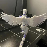 Robot Móvil Multicónditional 3.0 Figura De Muñeco 3D Impresión Mujer Característica Con Alas Juguete Modelo Decoración Regalo De Navidad - details 5