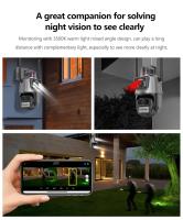 FGNS Camera Cámara con tarjeta Sim 4G, 4K, 8MP, lente Dual, cámara IP PTZ for exteriores, visión nocturna inteligente, protección de seguridad, cámara domo CCTV inalámbrica  del hogar IP CCTV cámara de Seguranca - details 6