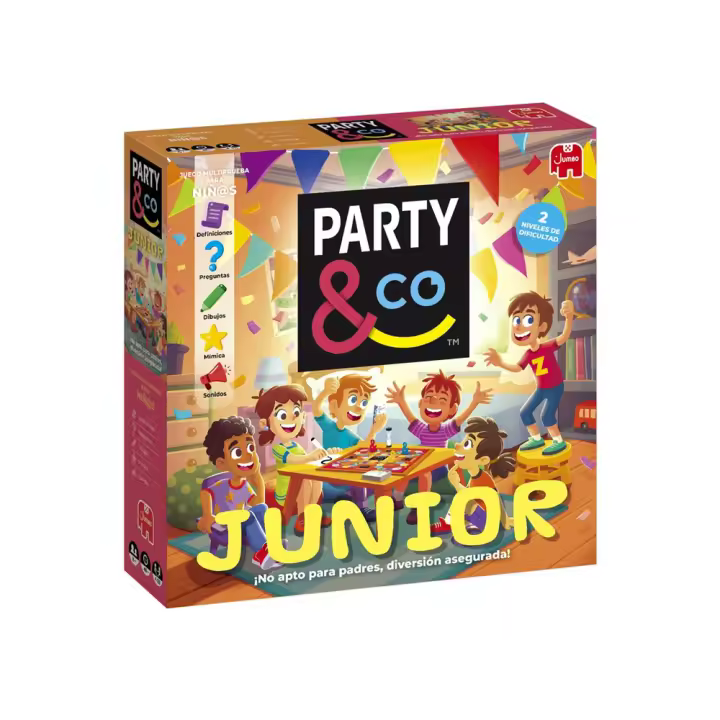 Juego Party & Co. Junior. Juego de mesa para los pequeños con dos niveles de dificultad según edad (Diset 1120100284) - 1