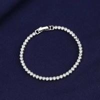 Pulsera de mujer de Tenis de Plata: Pulseras de maple with surrounded cúbica 5A, para cumpleaños Gift, Aniversario, Hija, Novia, Mujer, Mamo - details 2