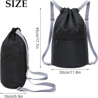 Mochilas con cordón, Mochilas de tela impermeables, Bolsas de gimnasio fáciles de plegar y guardar, Mochilas con cordón - details 0