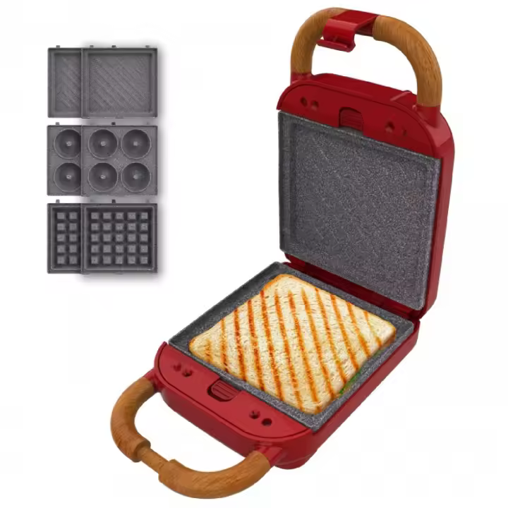 Cecotec Sandwichera Rock'nToast Retro One Red - 1