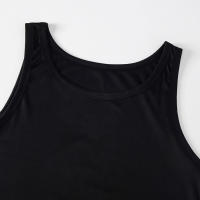 Chaleco De Moda Para Hombres Sin Mangas Transpirable Y Cómodo Para Fitness Al Aire Libre Color Negro Y Blanco Clásico - details 3