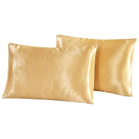 2-Piece Pure Emulation Seda Almohadilla De Seda Para Cabeza Y Cojín Cubierta De Almohada Cómoda Para Cama Tela De Seda Poliéster Microfibra Rectangular Sin Relleno - details 9