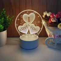 Lámpara 3d personalizable para escribir, dibujar Regalos originales para parejas cumpleaños, lámpara con alimentacion USB - details 2