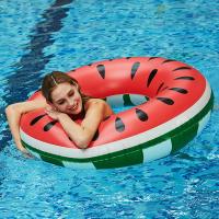 Flotador inflable para piscina, flotador inflable gigante para piscina con forma de sandía, flotador inflable para piscina con forma de fruta, anillo de natación para playa al aire libre de verano (120 cm) - details 3