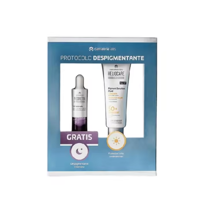Heliocare Pack Despigmentante Pigment Solution Fluid 50ml+ Neoretin Discrom Sérum 15ml - 1
