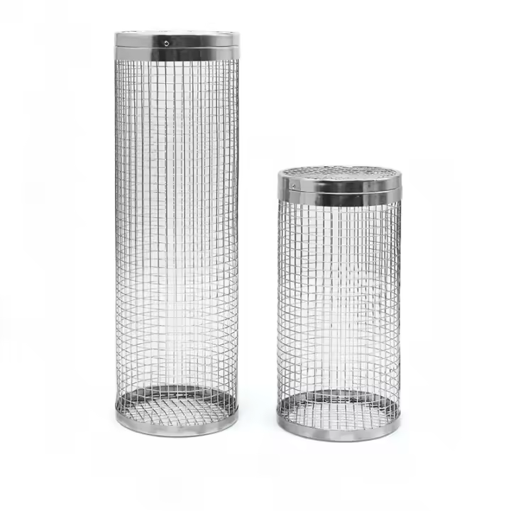 Cesta De Asado De Acero Inoxidable Portátil Jaula De Barbecue Accesorios De Barbacoa Utensilios De Cocina Resistentes Al Calor Fácil De Limpiar - 1
