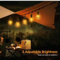 Luz De Camping LED Recargable USB Con 3 Modos De Iluminación Velocidad Ajustable Bombillas Vintage Con Gancho Para Acampar Y Senderismo En Tienda De Campaña - details 9