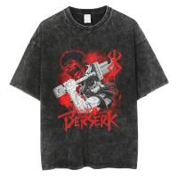 Camiseta De Verano Berserk Para Hombres Estilo Casual Vintage Con Estampado Gráfico Anime Visceral Camiseta Hip Hop Para Calle - details 11