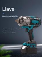 Llave de Impacto Profesional 1000N - Máximo Par Motor, 850W de Potencia - Ideal para Talleres y Uso Industrial (Incluye Maletín y 2 Baterías) - details 0