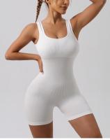 Traje De Yoga De Mujer En Nylon Sin Costuras Ni Encajes Estilo Europeo Y Americano Con Shorts Y Justa Para Fitness Y Gimnasio - details 10