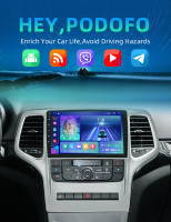 Podofo Radio de coche Android 2 Din para Jeep Grand Cherokee 2008-2013 Carplay 8+128GB AI Voice WIFI+4G DSP GPS Navegación Multimedia Reproductor de Video - details 0