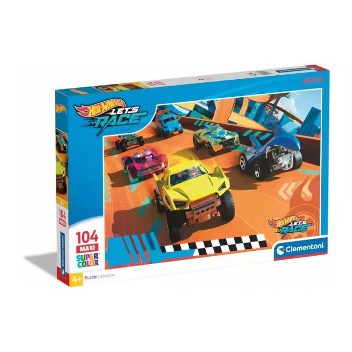 PUZZLE MAXI HOT WHEELS 104 PIEZAS DE CLEMENTONI - 1