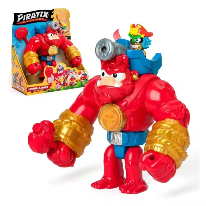 Piratix Gorila Boom Ben Rojo con Disparador 40843 MAGIC BOX - 1
