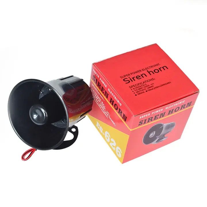 Alarma Exterior De Seguridad DC 12V Sirena De Cuerda Fuerte Sonido 115Db Altavoz De Alarme Sirena Alarma Para Sistema De Alarma 15W - 1