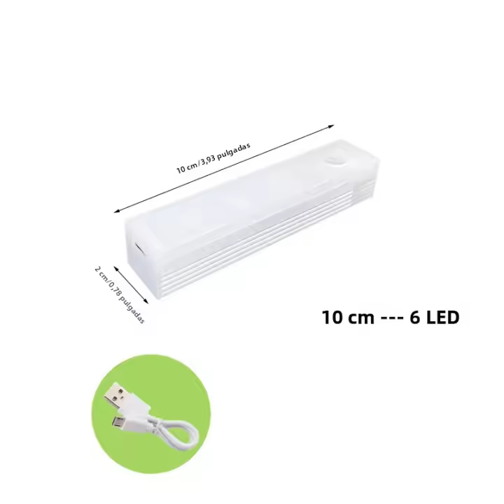 Lámpara Nocturna LED Inalámbrica Con Sensor De Movimiento Para Armario Cocina Dormitorio Luz De Escalera Y Detector De Luz - 1