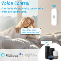 Termómetro Y Higrómetro Inteligente WiFi Tuya Para El Hogar Con Alarma Remota Por App Compatible Con Alexa Y Google Home - details 3