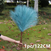 1Pcs Decoración De Pampas Falsa Pluma De Grama Artificial Phragmites Australis Decoraciones De Vaso Plantas Falsas De Juncos Eterna Flor Silken Para Adornos Del Hogar - details 7