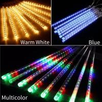 Luces De Lluvia De Meteoros LED Para Decoración De Navidad Y Año Nuevo 30/50cm 8 Tubos Guirnalda Para Árbol De Navidad Y Calle - details 26