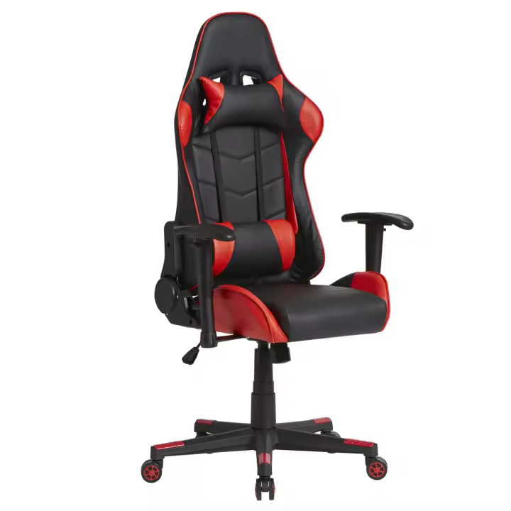 Sillón de Oficina VS Venta-Stock Gaming Rojo/azul/gris, Ergonómico y Regulable en Altura - 1