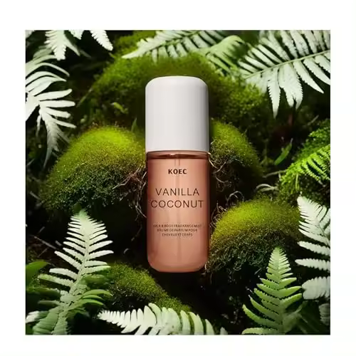 Perfume de vainilla y coco de Koec, perfume de vainilla y coco, perfume en aerosol para el cabello y el cuerpo de vainilla y coco para mujeres (1 unidad) - 1